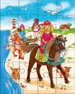 HABA 304221 Puzzleset 3 X 24 Teile - Pferdefreundinnen -Haba 10014944 04