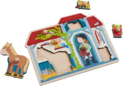 HABA 304592 Greifpuzzle Im Pferdestall 1 HABA 304592 Greifpuzzle Im Pferdestall
