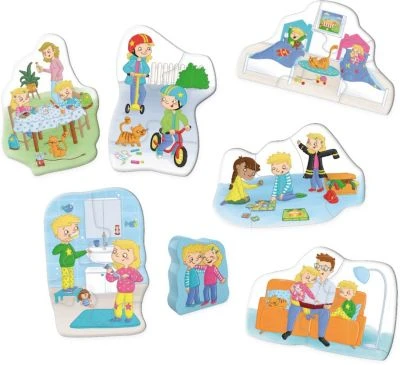 HABA 305235 6 Erste Puzzles - Mein Tag (Kinderpuzzle) 2 HABA 305235 6 Erste Puzzles - Mein Tag (Kinderpuzzle) – Bild 2