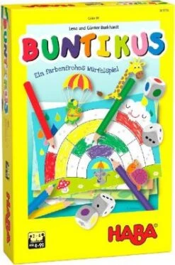 HABA 305538 Buntikus (farbenfrohes Würfelspiel)