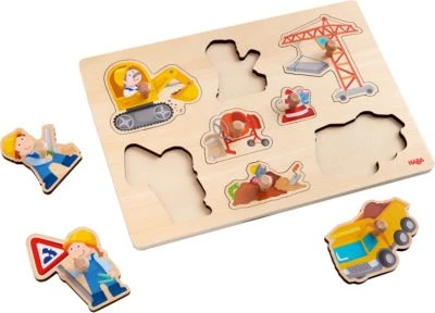 HABA 303697 Greifpuzzle Baustellen-Welt 2 HABA 303697 Greifpuzzle Baustellen-Welt – Bild 2