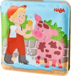HABA 304707 Badebuch Waschtag Bei Schwein & Kuh