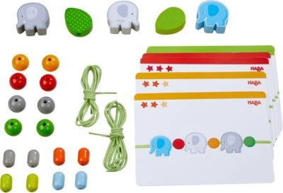 HABA 305779 Fädelspiel Elefanten 2 HABA 305779 Fädelspiel Elefanten – Bild 2