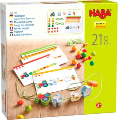 HABA 305780 Fädelspiel Bauernhof-Freunde 1 HABA 305780 Fädelspiel Bauernhof-Freunde