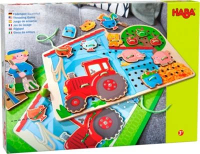 HABA 305289 Fädelspiel Bauernhof 1 HABA 305289 Fädelspiel Bauernhof