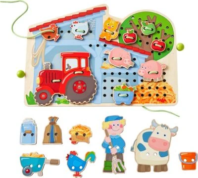 HABA 305289 Fädelspiel Bauernhof 2 HABA 305289 Fädelspiel Bauernhof – Bild 2