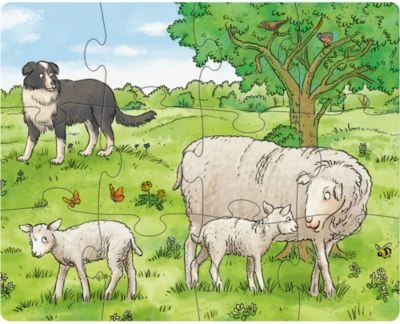 HABA 305884 Puzzles Bauernhoftierkinder - 12/15/18 Teile 2 HABA 305884 Puzzles Bauernhoftierkinder - 12/15/18 Teile – Bild 2