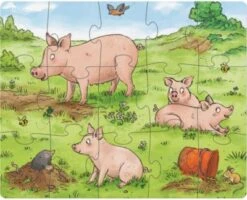 HABA 305884 Puzzles Bauernhoftierkinder - 12/15/18 Teile 6 HABA 305884 Puzzles Bauernhoftierkinder - 12/15/18 Teile -Haba 18898606 03