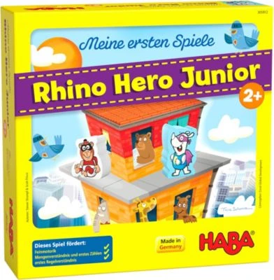 HABA 305912 Meine Ersten Spiele - Rhino Hero Junior 1 HABA 305912 Meine Ersten Spiele - Rhino Hero Junior