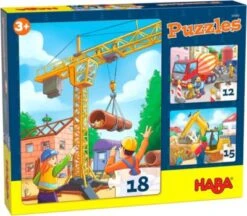 HABA 305883 Puzzles Baustellenfahrzeuge - 12/15/18 Teile
