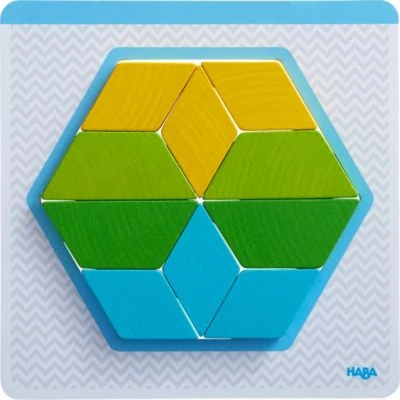 HABA 305952 Holzpuzzle Bunte Formen 4 HABA 305952 Holzpuzzle Bunte Formen – Bild 4