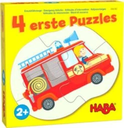 HABA 306182 4 Erste Puzzles – Einsatzfahrzeuge