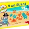 HABA 306040 4 Am Strand, Reisespiel In Metalldose