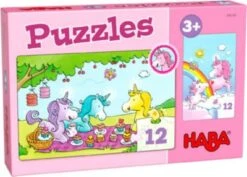 HABA 306164 Puzzles Einhorn Glitzerglück – Rosalie & Friends