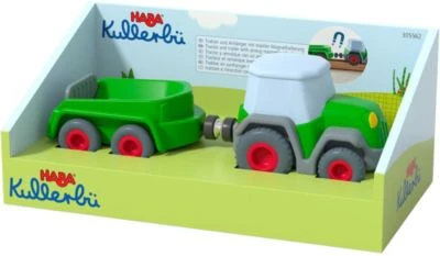 HABA 305562 Kullerbü – Traktor Mit Anhänger 5 HABA 305562 Kullerbü – Traktor Mit Anhänger – Bild 5