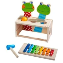 HABA 304271 Klang-Klopfbank Froschkonzert