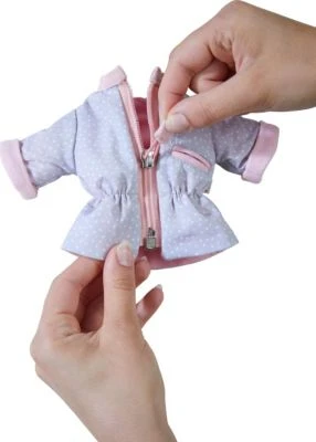 HABA 306547 Kleiderset Pünktchen-Parka, 32 Cm 2 HABA 306547 Kleiderset Pünktchen-Parka, 32 Cm – Bild 2