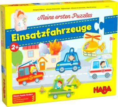 HABA 306525 Meine Ersten Puzzles – Einsatzfahrzeuge 1 HABA 306525 Meine Ersten Puzzles – Einsatzfahrzeuge