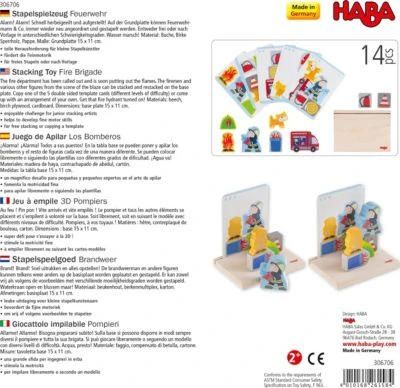 HABA 306706 Stapelspielzeug Feuerwehr 2 HABA 306706 Stapelspielzeug Feuerwehr – Bild 2
