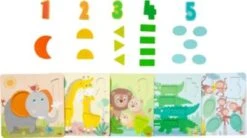 HABA 306708 Zuordnungsspielzeug Wilde Tiere