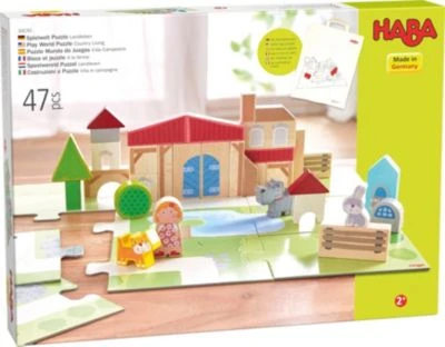 Haba Puzzle Spielwelt Landleben, 47 Teile 5 Haba Puzzle Spielwelt Landleben, 47 Teile – Bild 5