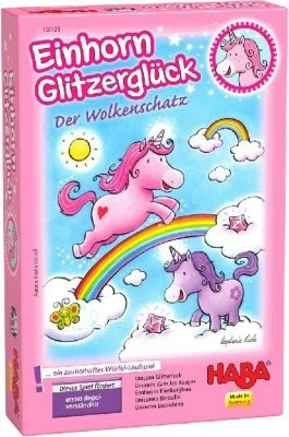 HABA 300123 Mitbringspiel Einhorn Glitzerglück 1 HABA 300123 Mitbringspiel Einhorn Glitzerglück