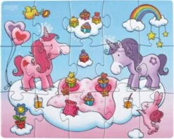 HABA 300299 3er Puzzle-Set - Einhorn Glitzerglück - 12/15/18 Teile -Haba 4139895 04