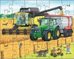 HABA 300444 3er Puzzle-Set - Traktor Und Co. - 24 Teile -Haba 4139898 04