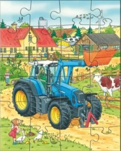 HABA 300444 3er Puzzle-Set - Traktor Und Co. - 24 Teile -Haba 4139898 05