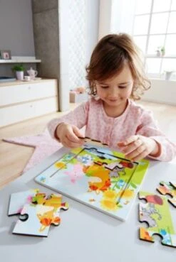 HABA 303767 Holzrahmen-Puzzle 9 Teile - Tierfreunde -Haba 8616920 03