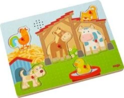 HABA 303179 Greifpuzzle Mit Geräuschen "Auf Dem Land"